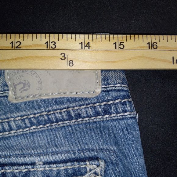 Silver SUKI Flap 17" Jeans Tag Size 29 X 33 (Measures 30 X 33) Pockets Stretch - Picture 9 of 11